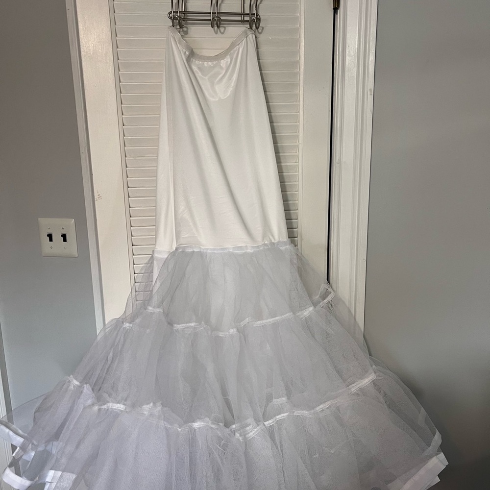 Wedding bridal slip with ruffles!